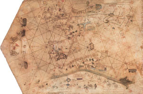 Portolan Chart , Old World van Beccarcio