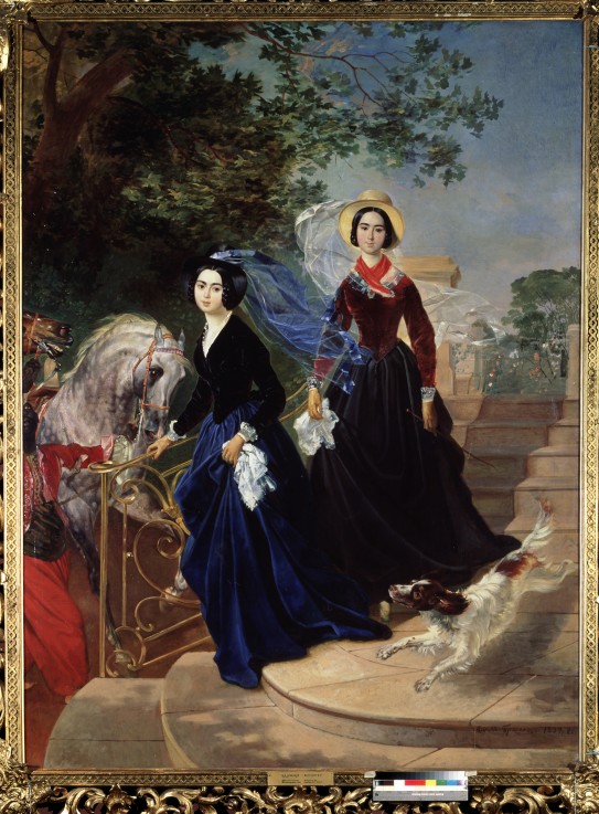 Portrait of Shishmaryev's Sisters van Brüllow
