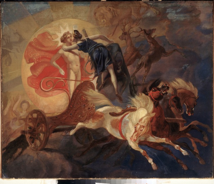 Eclipse of the sun (Diana's Farewell to Apollo) van Brüllow
