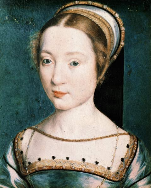 Female portrait (Portrait of Queen Claude?) van Corneille de Lyon