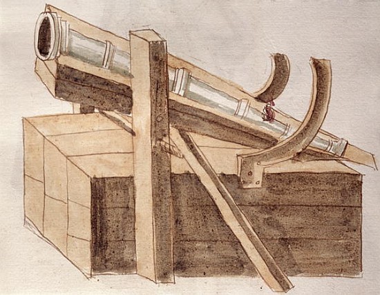 Project for a cannon, illustration from ''De re Militari'' by Roberto Valturio (1405-75) 1470 van Italian School