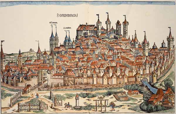 Nuremberg , from: Schedel van Schedel
