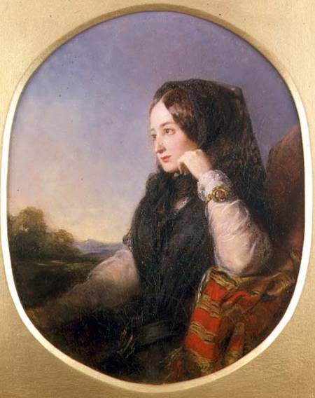 Portrait of Countess Eugenie (1826-1920) van Abraham Solomon