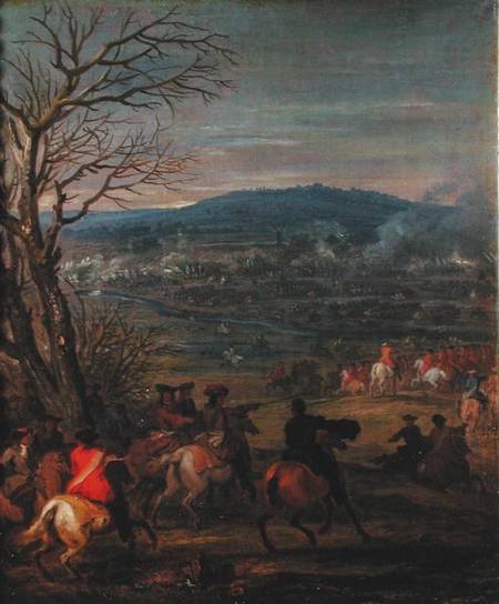 Louis XIV (1638-1715) in Battle near Mount Cassel, 11th April 1677 van Adam Frans van der Meulen