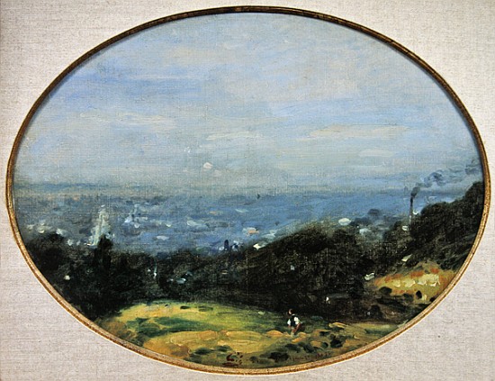 View of Le Havre van Adolphe-Felix Cals
