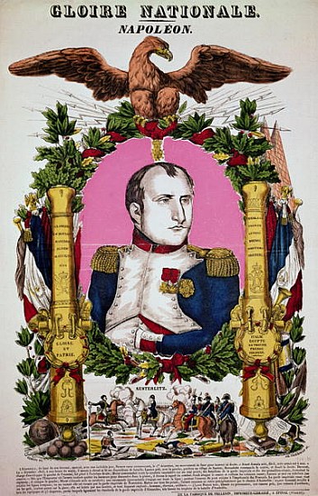 Portrait of Napoleon I (1769-1821) in commemoration of the Battle of Austerlitz, 2nd December 1805;  van (after) Francois Georgin