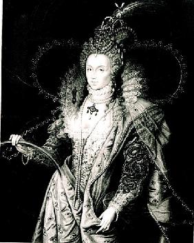 Elizabeth I drawn by W. Derby and ; engraved by T.A.Dean