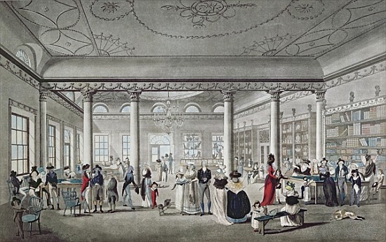 Hall''s Library at Margate van (after) Thomas Malton