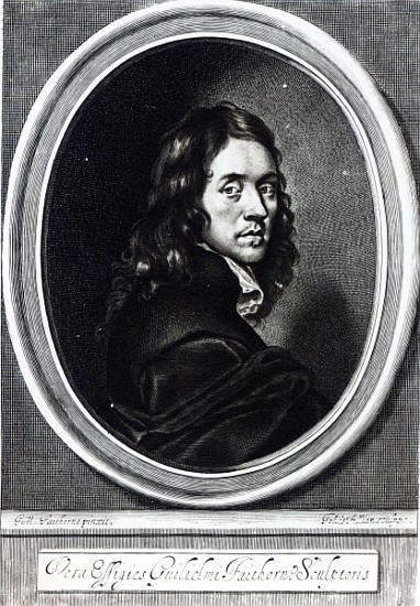 Self-portrait; engraved by John Fillian, c.1658-70 van (after) William Faithorne