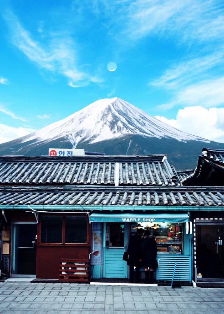 Waffle and Mt Fuji Japan van Al Barizi