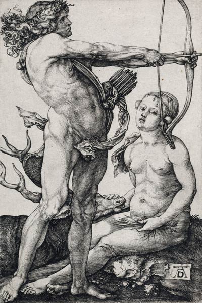 Apollo und Diana van Albrecht Dürer