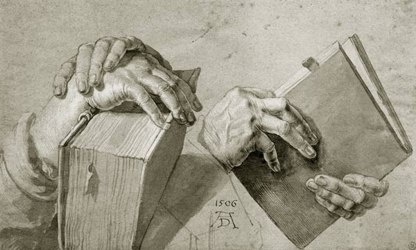 A.Dürer / Study of hands van Albrecht Dürer
