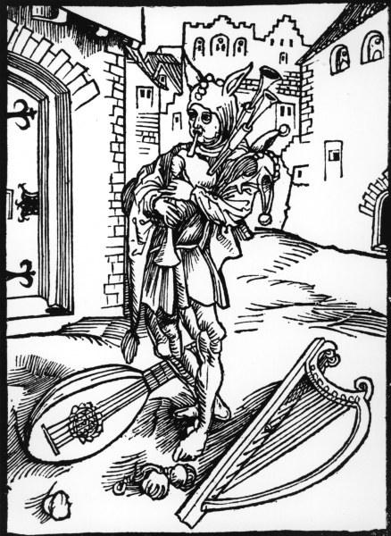 Brant, Ship of Fools / Woodcut / Dürer van Albrecht Dürer