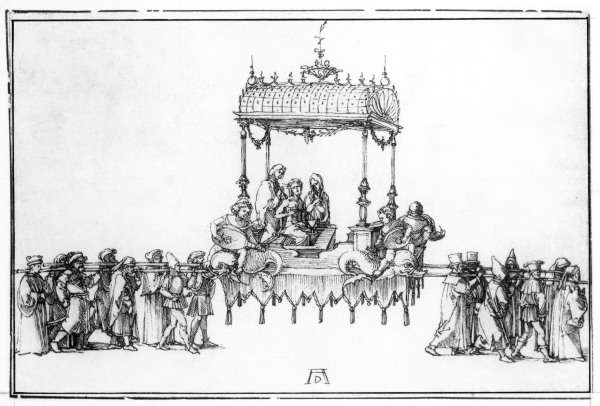 Corpus Christi procession / Dürer / 1521 van Albrecht Dürer