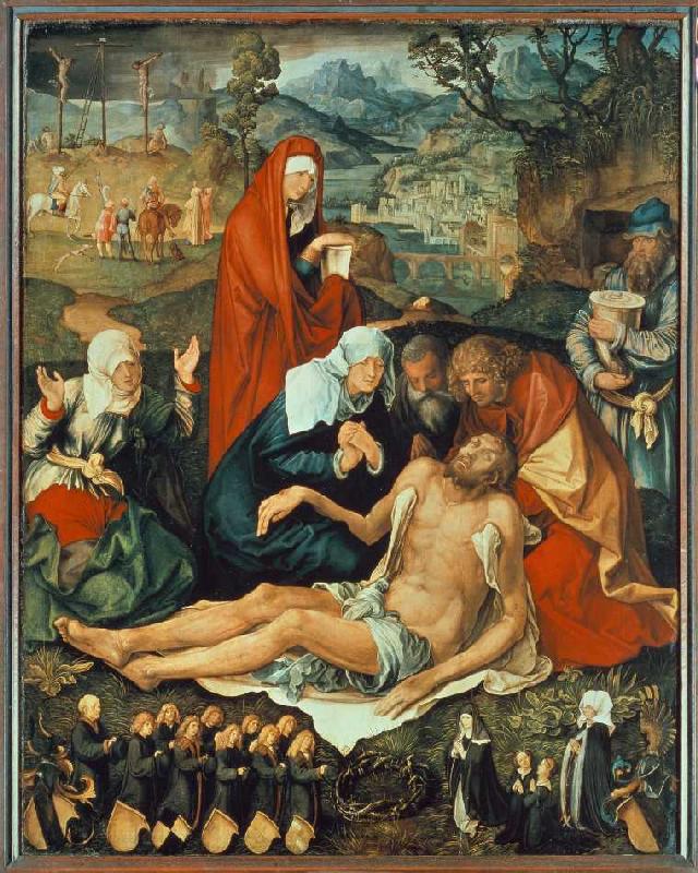 Die Beweinung Christi. van Albrecht Dürer
