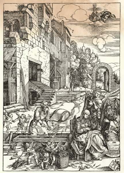 Dürer / Rest on the Flight into Egypt van Albrecht Dürer