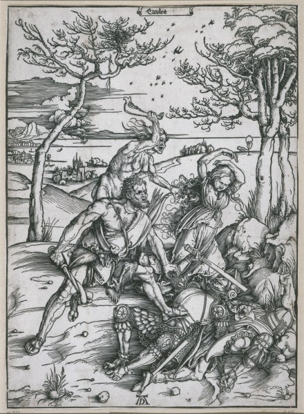 Ercules (Herkules tötet die Molioniden; Herkules und Cacus) van Albrecht Dürer