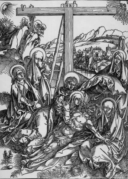 Large Lamentation of Christ / Dürer van Albrecht Dürer