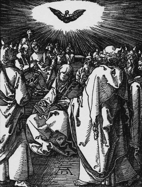 Outpouring of the Holy Ghost / Dürer van Albrecht Dürer