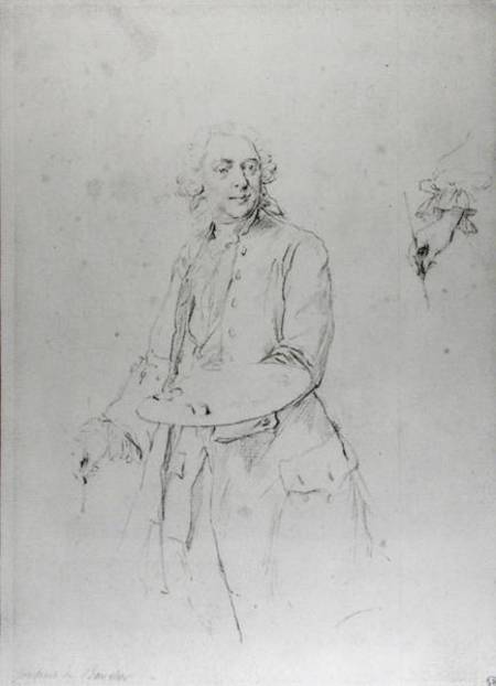Portrait of Francois Boucher (1703-70) van Alexander Roslin