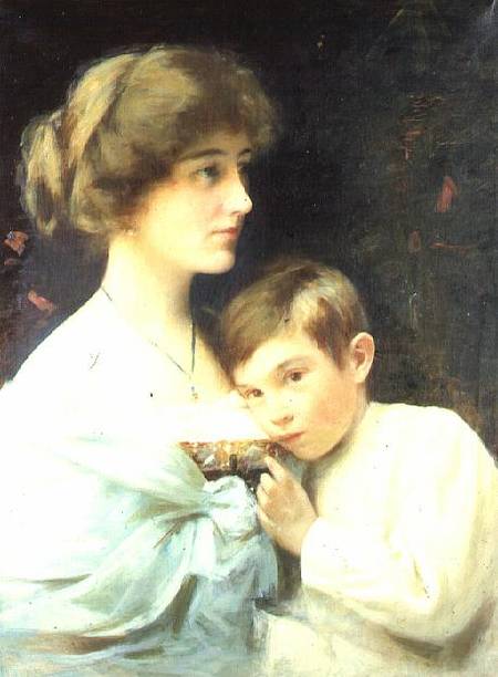 A Portrait of Marian Harford and Her Son Stuart van Alexander Rossi