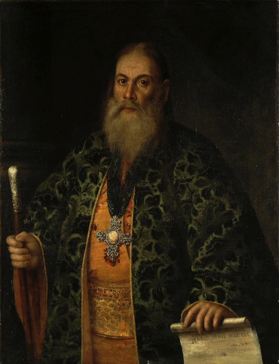 Portrait of Fyodor Dubyansky van Alexej Petrowitsch Antropow