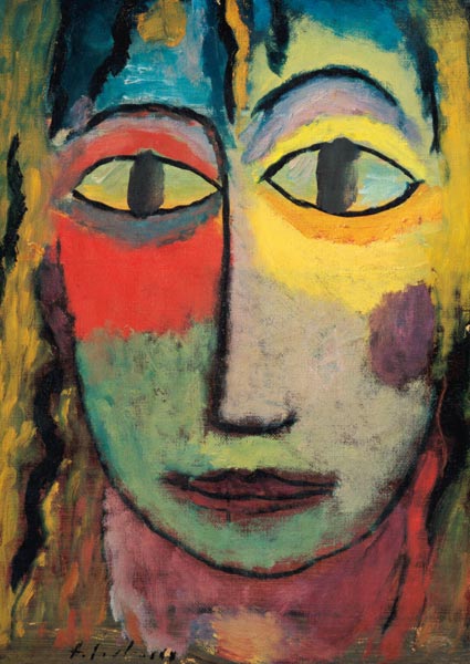 Head of a Woman 'Medusa' van Alexej van Jawlensky