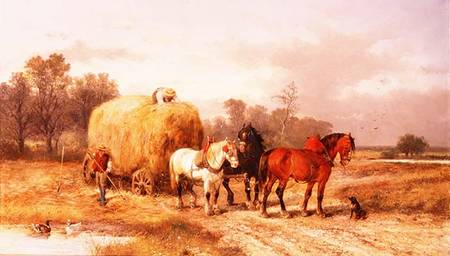 Carting hay van Alexis de Leeuw