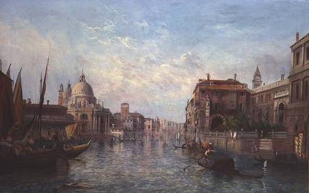 View of the Grand Canal, Venice van Alfred Pollentine