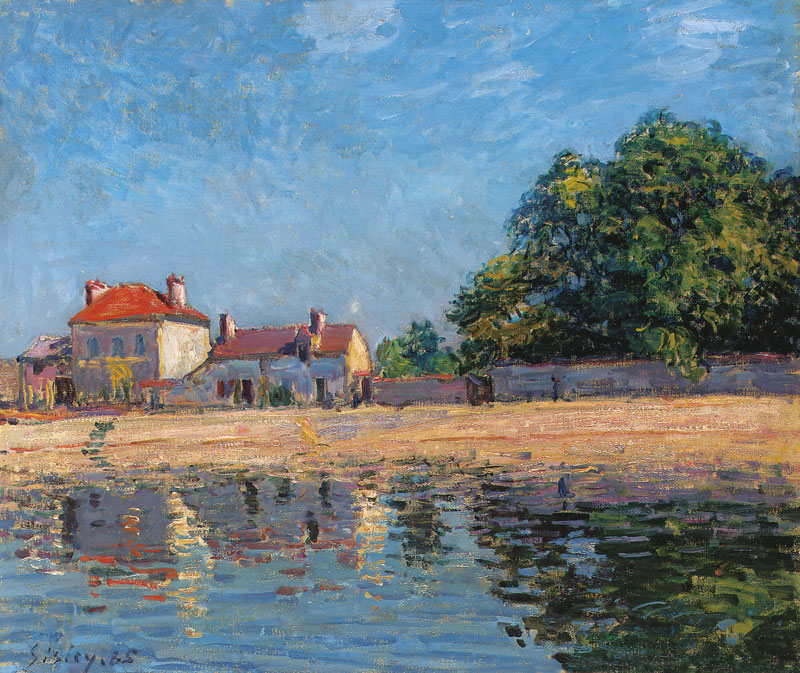 Am Ufer des Loing, Saint-Mammes van Alfred Sisley