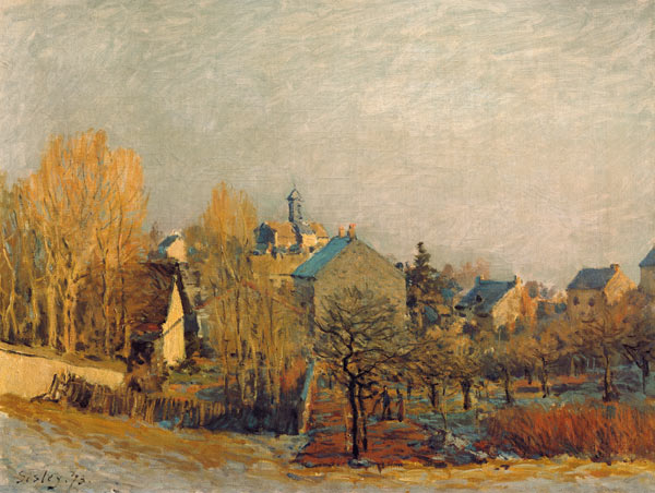A.Sisley / Frost in Louveciennes / 1873 van Alfred Sisley