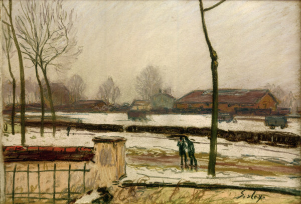 A.Sisley, Winterlandschaft van Alfred Sisley