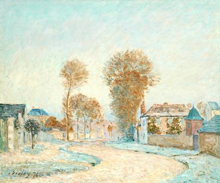 The First White Frost van Alfred Sisley