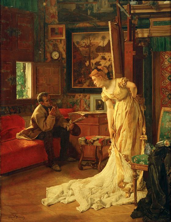 Der Maler od. Das Atelier van Alfred Stevens