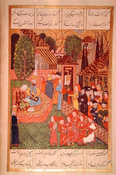 A Janissary officer recruiting devsirme for Sultan Suleyman I (1495-1566), from the 'Suleymanname' ( van Ali Amir Ali Amir Beg