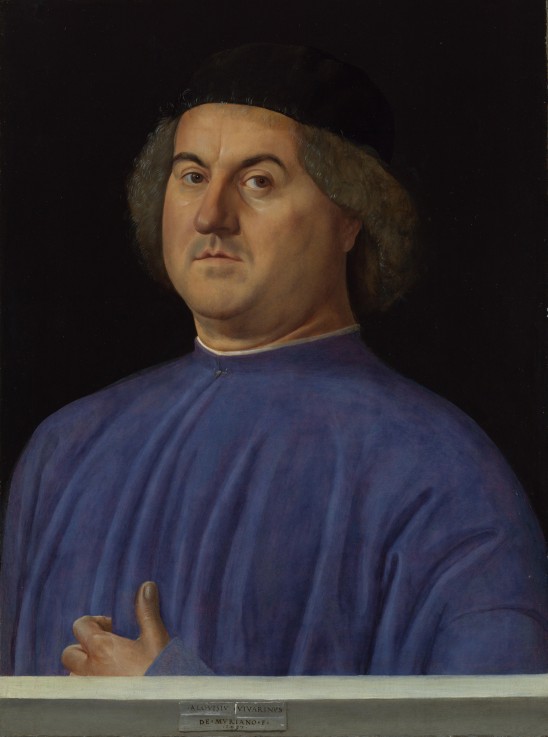Portrait of a Man van Alvise Vivarini