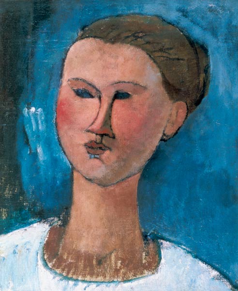 Portrait of a young woman van Amadeo Modigliani