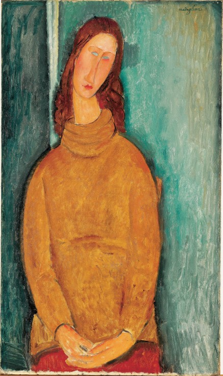 Portrait of Jeanne Hébuterne van Amadeo Modigliani