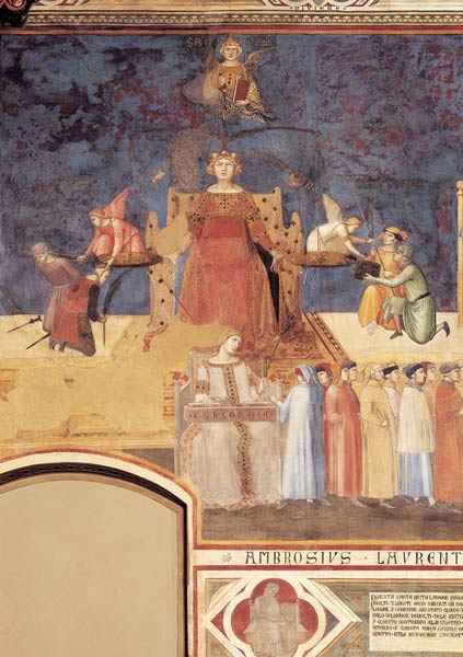 Justitia and Concordia van Ambrogio Lorenzetti