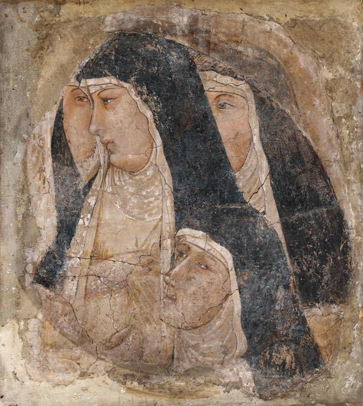 A Group of Four Poor Clares van Ambrogio Lorenzetti