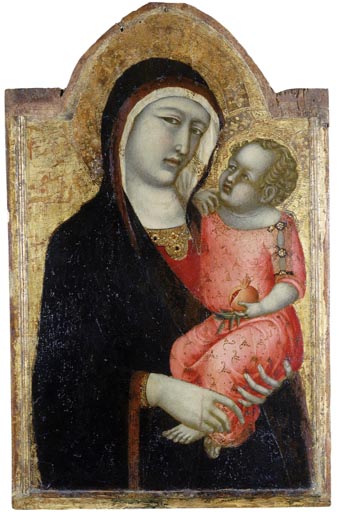 Maria mit Kind van Ambrogio Lorenzetti
