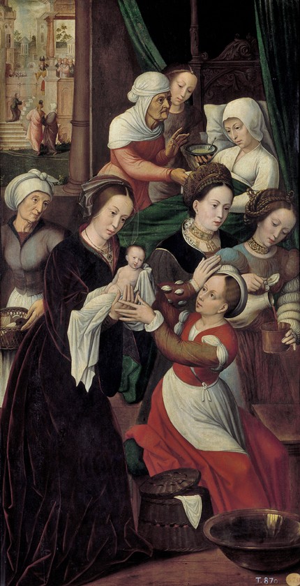 The Nativity of the Virgin Mary van Ambrosius Benson