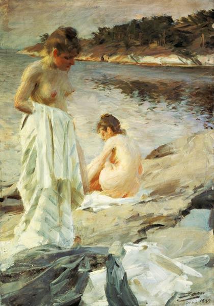 De naakte zwemsters - Anders Leonard Zorn