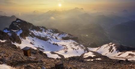 The Most panoramic WC in the world (3253 Mt high)