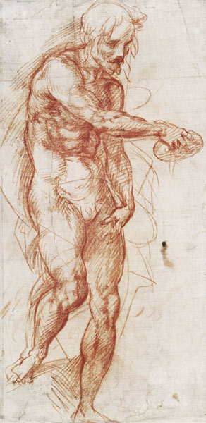Saint John the Baptist (Study) van Andrea del Sarto