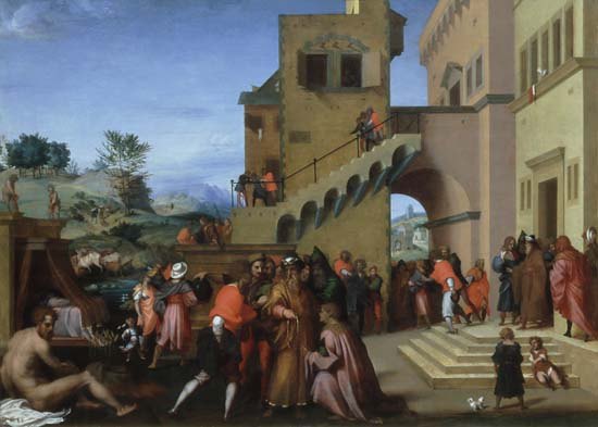 Szenen aus dem Leben des Hl. Josef. van Andrea del Sarto