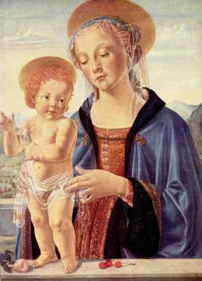 Madonna mit Kind van Andrea del Verrocchio