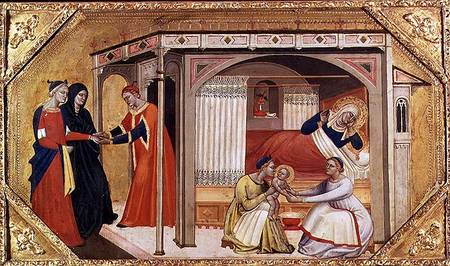 The Birth of the Virgin van Andrea di Cione Orcagna