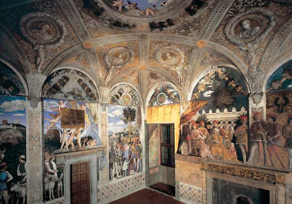 Camera degli Sposi, Frescos van Andrea Mantegna