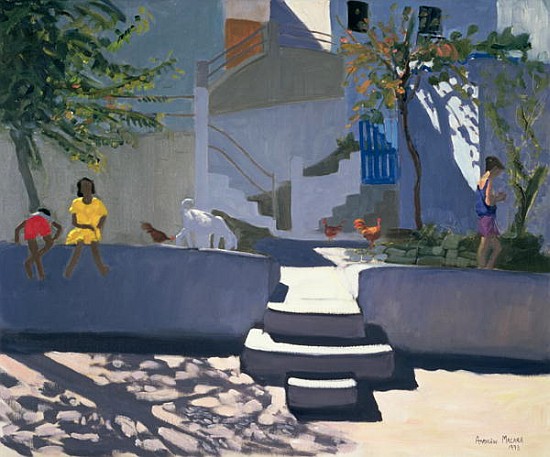 The Yellow Dress, Kos, 1993 (oil on canvas)  van Andrew  Macara